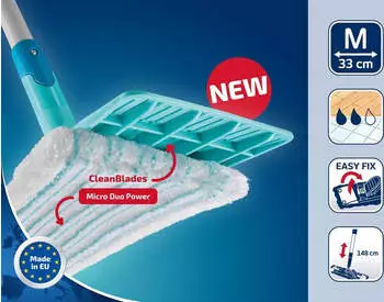Leifheit Power Clean M (55510) – Leifheit Power Clean M (55510) für mühelose Sauberkeit auf allen Böden