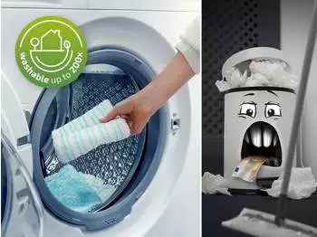 Leifheit Power Clean M (55510) – Ergonomische Handhabung schont Ihre Kräfte
