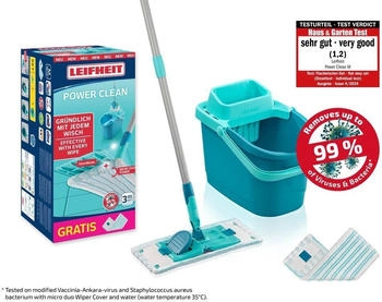 Leifheit Set PowerClean M + gratis micro duo Bezug