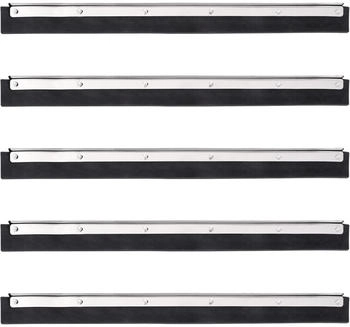 vidaXL Bodenabzieher 5 Stk. 45,5x2x5 cm Stahl und Gummi
