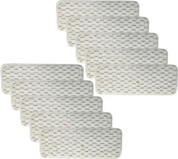 vhbw Wischtuch Set (10-tlg.) kompatibel mit Vileda Easy Twist, 25 x 13 x 2 cm