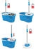 Esperanza Wischmopp mit Eimer EHS006, Blau, Weiß, Mikrofaser