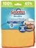 Spontex Microfibre Staubtuch, 12 Stück, weiche Mikrofasertücher mit Recyclingfasern, wiederverwendbar, gelb, 12 x 1 Stück