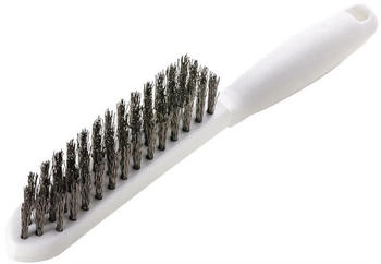 Lessmann Drahtbürste L.285mm 0,35mm VA-Stahldraht gewellt 4-reihig LESSMANN
