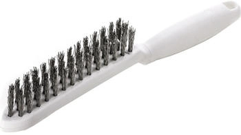 Lessmann Drahtbürste L.285mm 0,35mm VA-Stahldraht gewellt 3-reihig LESSMANN