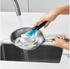 OXO Spülbürste Good Grips mit Spülmittelspender, Tellerbürste, aus Kunststoff, Länge: 23cm, schwarz