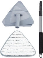 Maximex Bodenwischer-Set "Triangel-Wischer mit Teleskopstiel" 360 Duo-Knickgelenk,