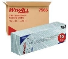 Kimberly-Clark WypAll 7566 Critical Clean Wischtücher X80 Interfold grün, 34,4 x 41,6 cm 250 Tücher 1 Karton = 250 Tücher