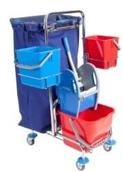 Floorstar SOLID EFA 20 PLUS Einfachfahrwagen 17 Liter mit Deichsel