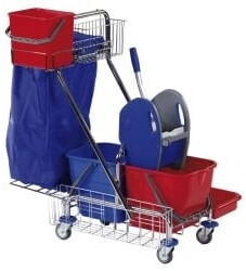Floorstar SOLID DOFA 20 EXPERT Doppelfahrwagen 2 x 17 Liter mit Deichsel