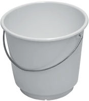 Eimer 10l PE wei&szlig; lebensmittelecht D.290mm H.265mm LOCKWEILER