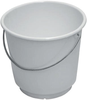 Lockweiler Eimer 10l mit Ma&szlig;einteilung, wei&szlig;, lebensmittelecht, Polyethylen, Metallb&uuml;gel