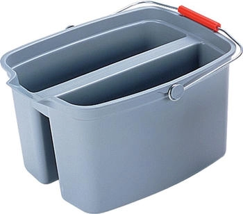 Rubbermaid Doppeleimer, 18 Liter, PP, grau