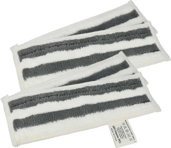vhbw 4x Wischbezug kompatibel mit Kärcher SC 3 Upright EasyFix Premium Mikrofaser Grau Weiß