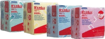 Kimberly-Clark Wischtücher WypAll® X80Plus, gefaltet, 8 Beutel á 30 Tücher, blau