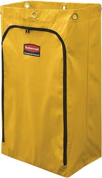 Rubbermaid 90-Liter-Vinylsack für klassischen Hausmeister-Reinigungswagen - gelb