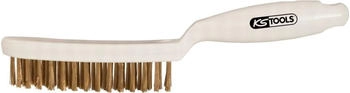 KS Tools Autowaschbürste Messingdraht-Handdrahtbürste 3-reihig 201.2326, 201.2326