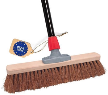 Novaliv Staubbesen Besenkopf mit Stiel, 1x Kokos Braun