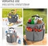 Wenko Universal Reinigungs-Caddy, Faltbarer Organizer für Haus und Garten mit 6 Fächern für Geräte, Werkzeug, Putzutensilien, Ø 28 x 26,5 cm, Anthrazit
