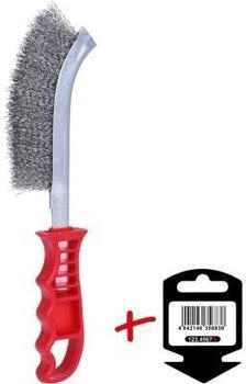 KS Tools Stahl-Handdrahtbürste 4-reihig, 290mm