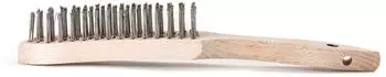 Lessmann Handdrahtb&uuml;rste Stahldraht glatt 0,35 mm 5-reihig (100051)