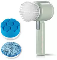 CleanMaxx Akku-Reinigungsb&uuml;rste 4-tlg. 5V mint 2 Geschwindigkeitsstufen 13380 1St.