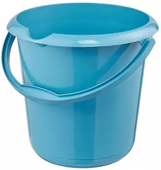 keeeper Eimer 'Mika Eco Line' mit Ausguss Skala und Griff Ø 30 cm 10 l blau