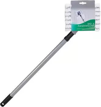 Novaliv Fliesenreiniger Bad Wand mit Teleskopstiel inkl. Mikrofaser Bezug