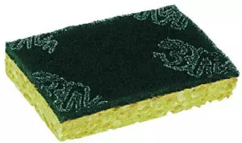 Scotch Brite 3M 282389 Reinigungsschwamm 740, 131 mm x 88 mm, Gelb/Grün (10er-Pack)