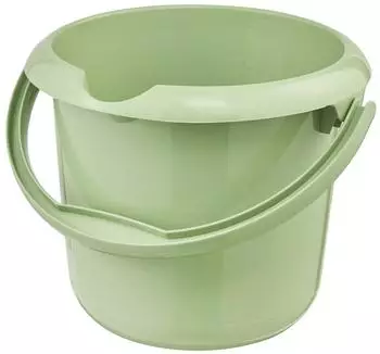 keeeper Eimer 'Mika Eco Line' mit Ausguss Skala und Griff Ø 24 cm 5 l grün
