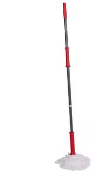 Dirt Devil Mikrofaser Mopp 125x⌀7,5cm, rot/grau (Mikrofaser Mopp 125 x ⌀ 7,5 cm)
