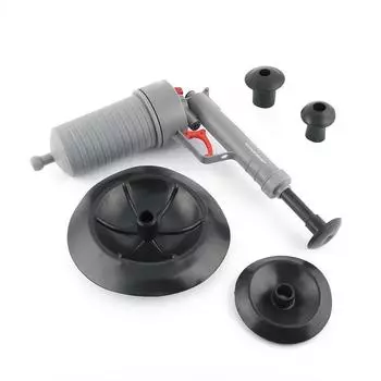InnovaGoods KlinGun Pressluftpistole zur Abflussreinigung mit Adaptern (V0103255)