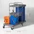 HomCom Reinigungswagen 3 Ebenen, 2x18L Eimer, Abfallsack, 4 Rollen (720-008V00GY)