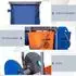 HomCom Reinigungswagen 3 Ebenen, 2x18L Eimer, Abfallsack, 4 Rollen (720-008V00GY)