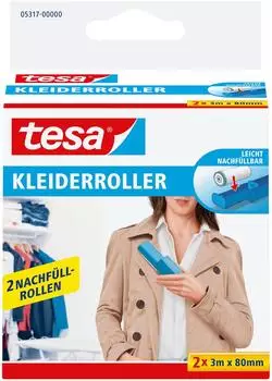 tesa Kleiderroller Nachf&uuml;llpackung 2x3m, 80mm (05317-00000-03)