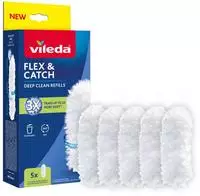 Vileda Staubbesen 5x Nachf&uuml;llpackung f&uuml;r Vileda Flex Catch Staubbesen