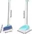 LuxusKollektion Besen & Kehrschaufel Set, Langstiel, blau