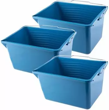 Kadax Farbeimer eckig 12L, blau, 3er-Set (K919)