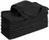 LuxusKollektion Mikrofasertücher Waffel schwarz 20x20cm, 12er-Set