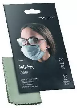Univet Anti-Beschlag Mikrofasertuch grau, 15x18cm (3PA347)
