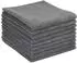 LuxusKollektion Mikrofasertücher grau 30x30cm, 9er-Set