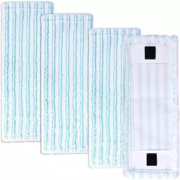LuxusKollektion Wischbezug für Leifheit Clean Twist M Ergo 2.0, Mikrofaser, 4er-Pack