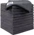 LuxusKollektion Mikrofasertücher 12er-Pack, grau, 32x32cm