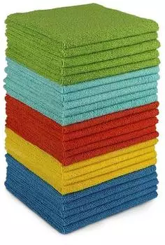 LuxusKollektion Mikrofasert&uuml;cher 24 St&uuml;ck, 30x30cm, mehrfarbig, fusselfrei