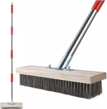 LuxusKollektion Stahldrahtbesen mit Teleskopstiel 145cm