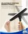 LuxusKollektion Silikonabzieher mit schwenkbarem Bambusgriff, 25,4cm, schwarz