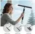 LuxusKollektion Duschabzieher mit Teleskopstiel 30-120cm, schwarz, ohne Bohren