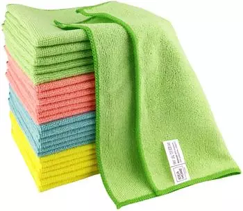 IDEA HOME Mikrofasertücher 24er-Set 30x30cm, verschiedene Farben (111289)