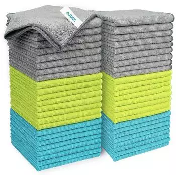 LuxusKollektion Mikrofaser Reinigungstücher 50 Stück, 30x30cm, saugfähig, fusselfrei
