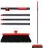 LuxusKollektion Gartenbesen mit Teleskopstiel 145cm, steife Borsten